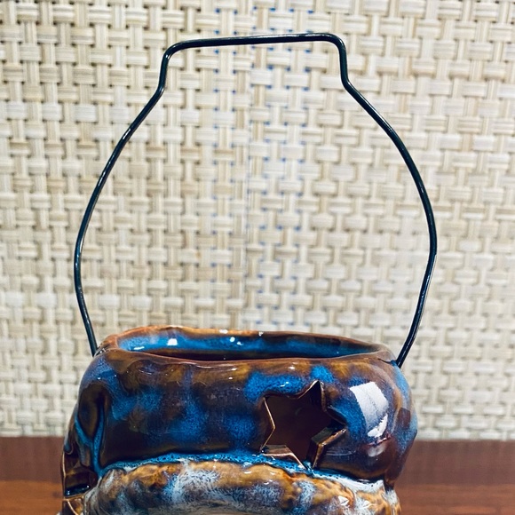 🎄Rustic Santa Ceramic Christmas Votive Candle Holder International Bazaar - Picture 3 of 8